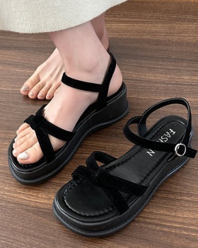 Summer student sandals rome fish mouth shoes for women