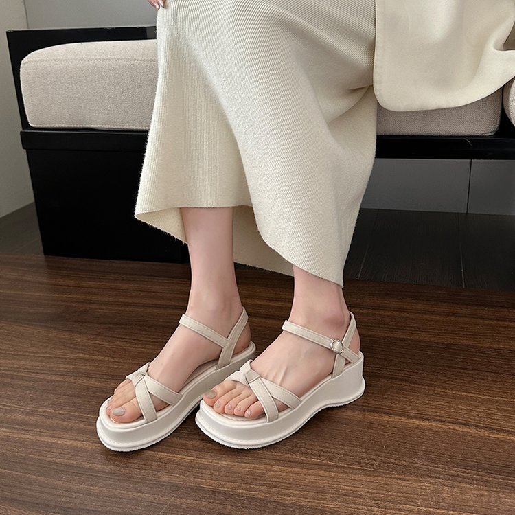 Summer student sandals rome fish mouth shoes for women