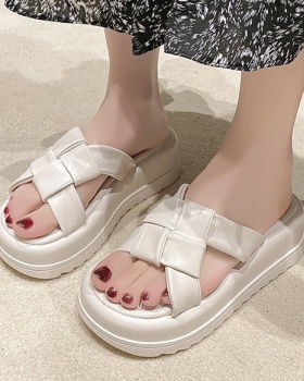 Summer shoes thick crust slippers for women
