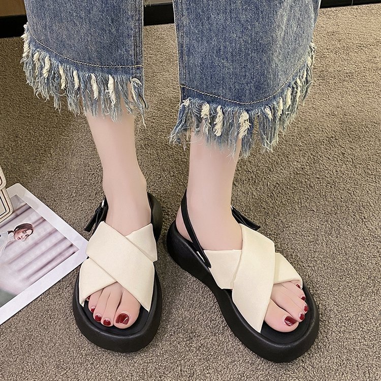 Rome Casual sandals fish mouth summer shoes for women