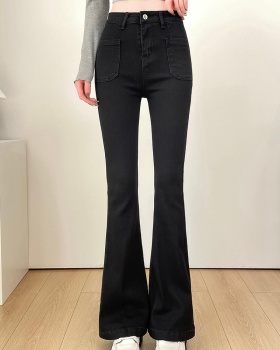 High waist spring spicegirl jeans slim winter pants for women