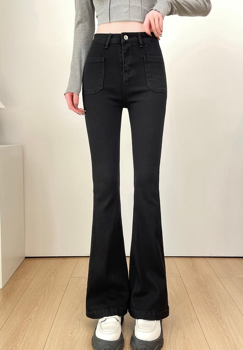 High waist spring spicegirl jeans slim winter pants for women