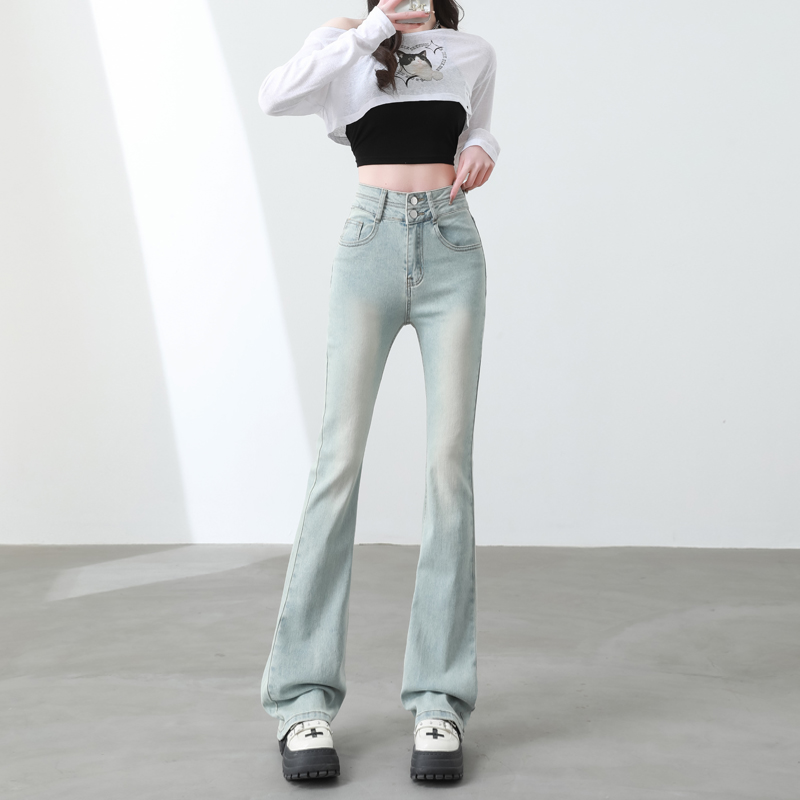 Lengthen long pants small fellow jeans for women