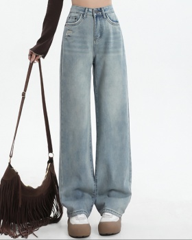 Spring jeans small fellow wide leg pants for women