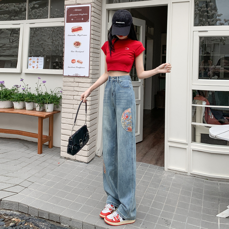 High quality jeans nine tenths long pants for women