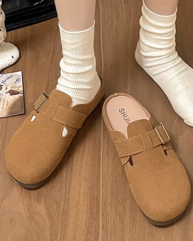 Summer flat British style slippers