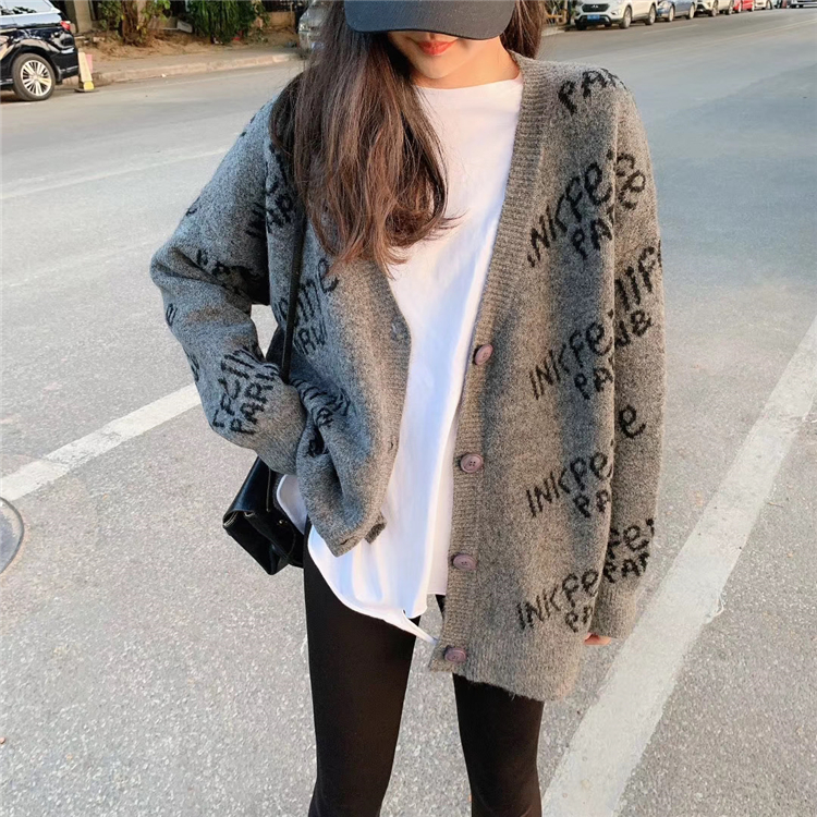 Spring and autumn sweater Korean style coat for women