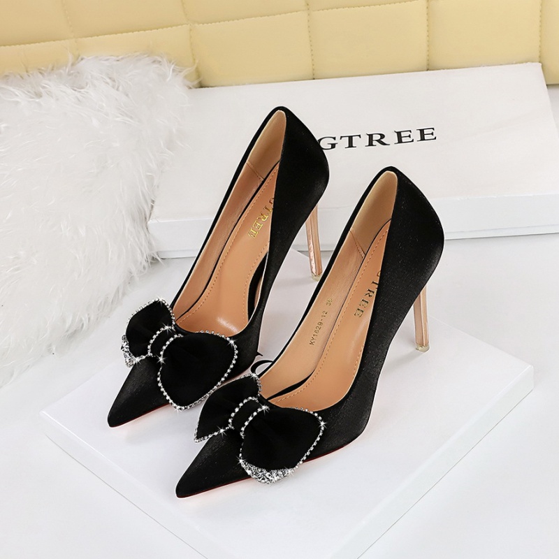 Metal shoes banquet high-heeled shoes for women