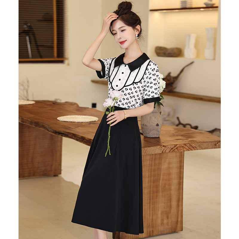 Chinese style mixed colors summer skirt 2pcs set