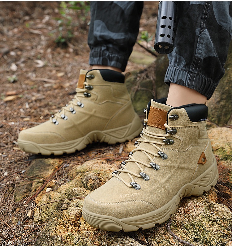 Large yard high-heeled boots outdoor sports shoes for men