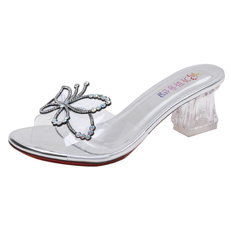 Thick sandals bow slippers