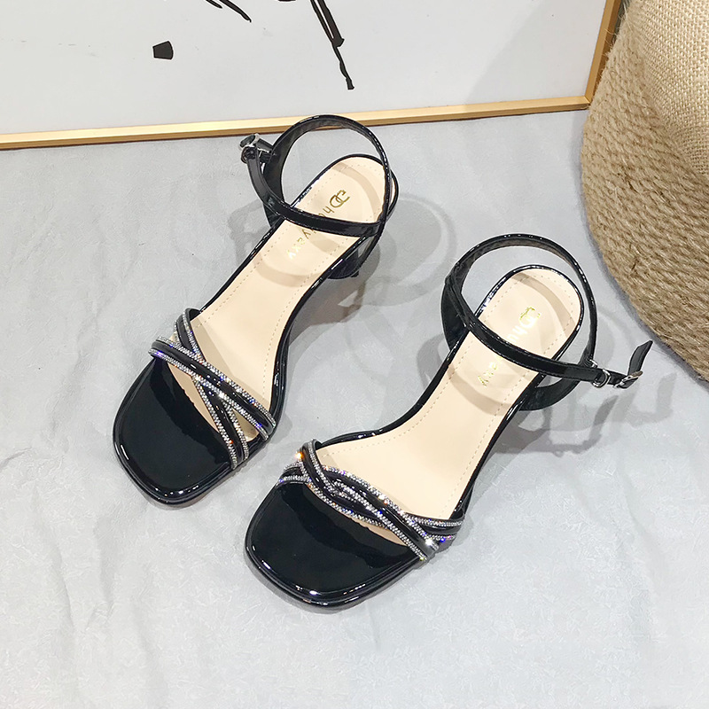 Temperament sandals high-heeled high-heeled shoes