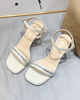 Fine-root high-heeled shoes summer sandals for women
