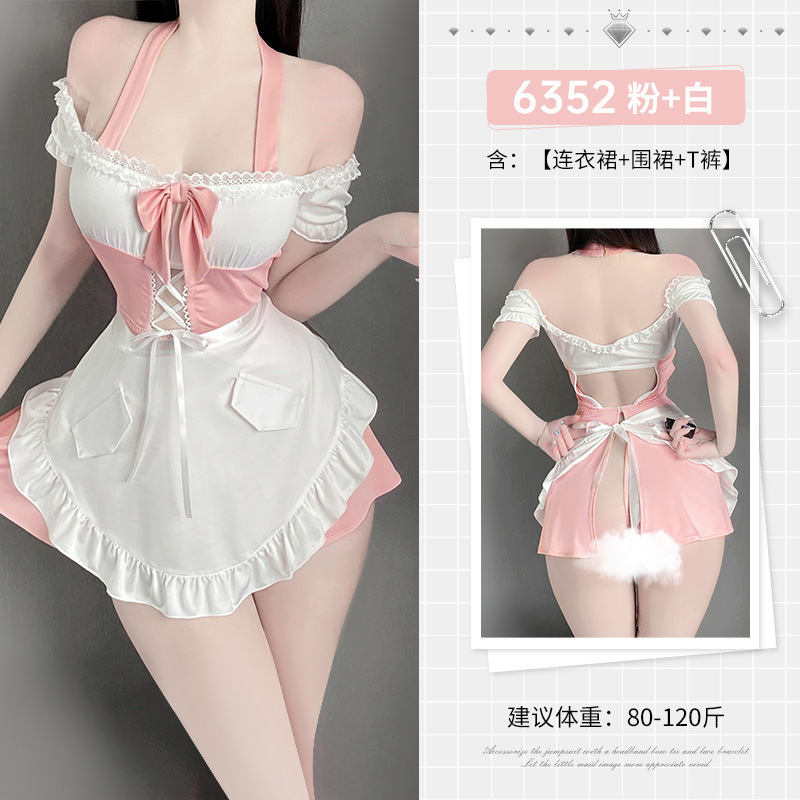 Maid sexy halter uniform sweet enticement Sexy underwear