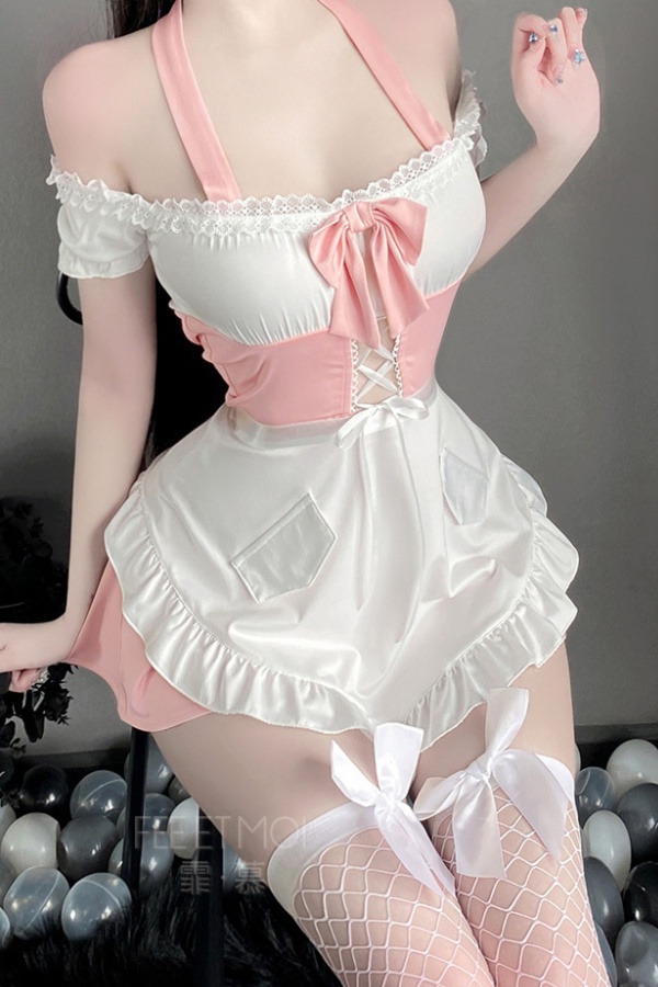 Maid sexy halter uniform sweet enticement Sexy underwear