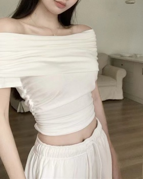 Short sleeve slim tops summer sexy T-shirt for women