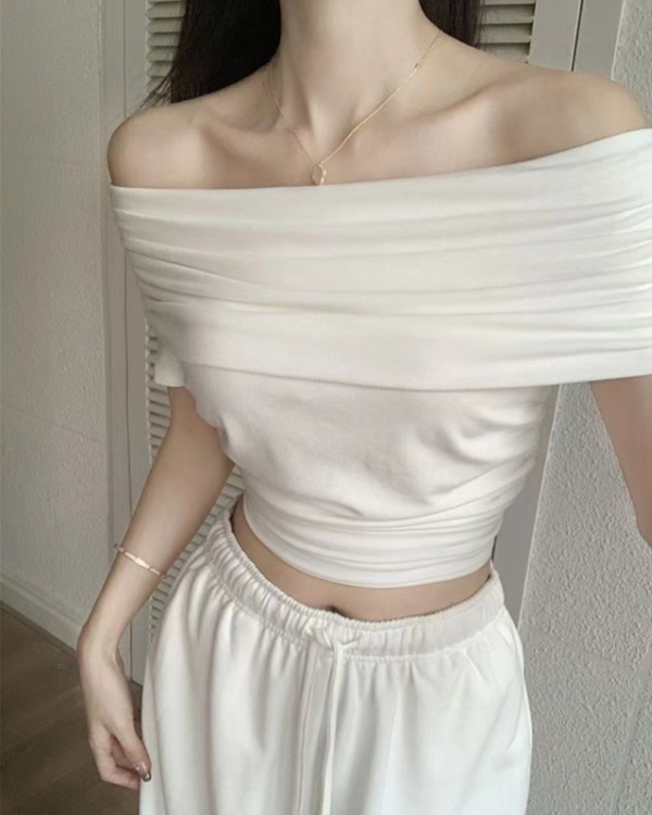 Short sleeve slim tops summer sexy T-shirt for women