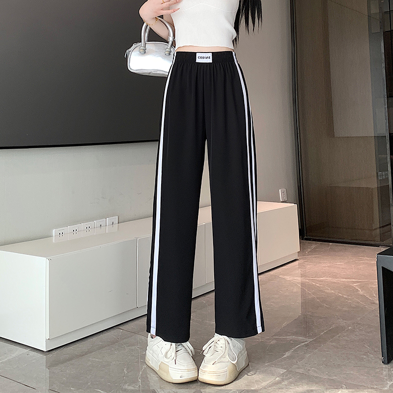 Thin wide leg pants summer casual pants for women
