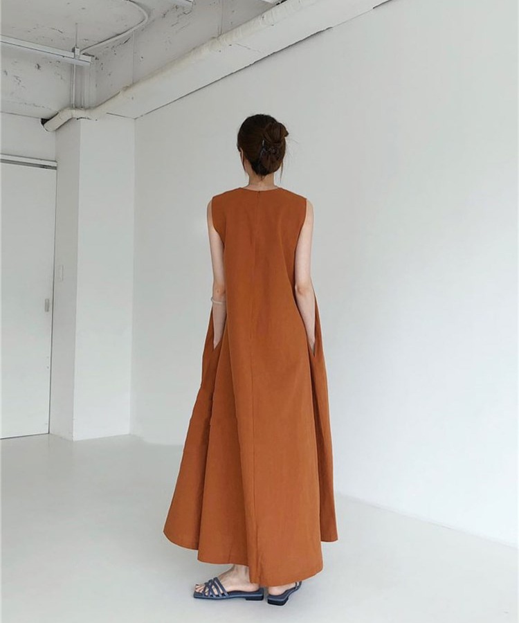 Summer loose large hem Korean style fashion Casual dress for women