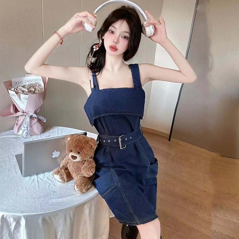American style slim binding show young dress for women