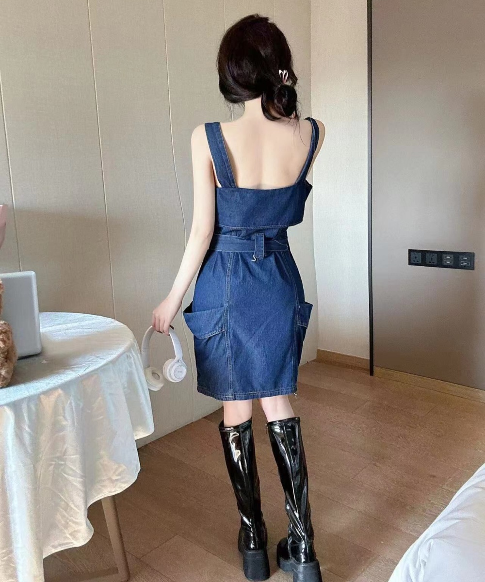 American style slim binding show young dress for women