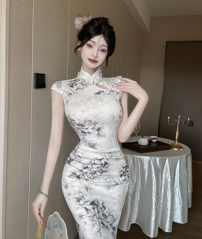 Colors split dress watkins elegant cheongsam for women
