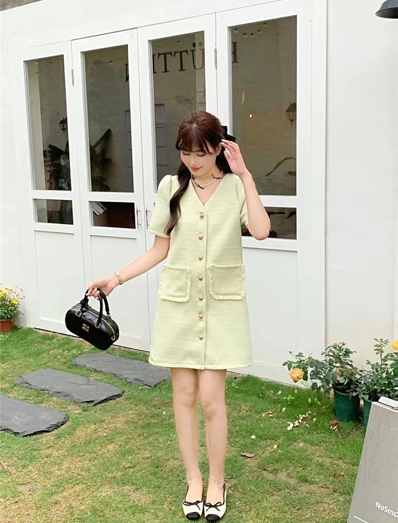 Korean style spring and summer temperament lady Casual dress