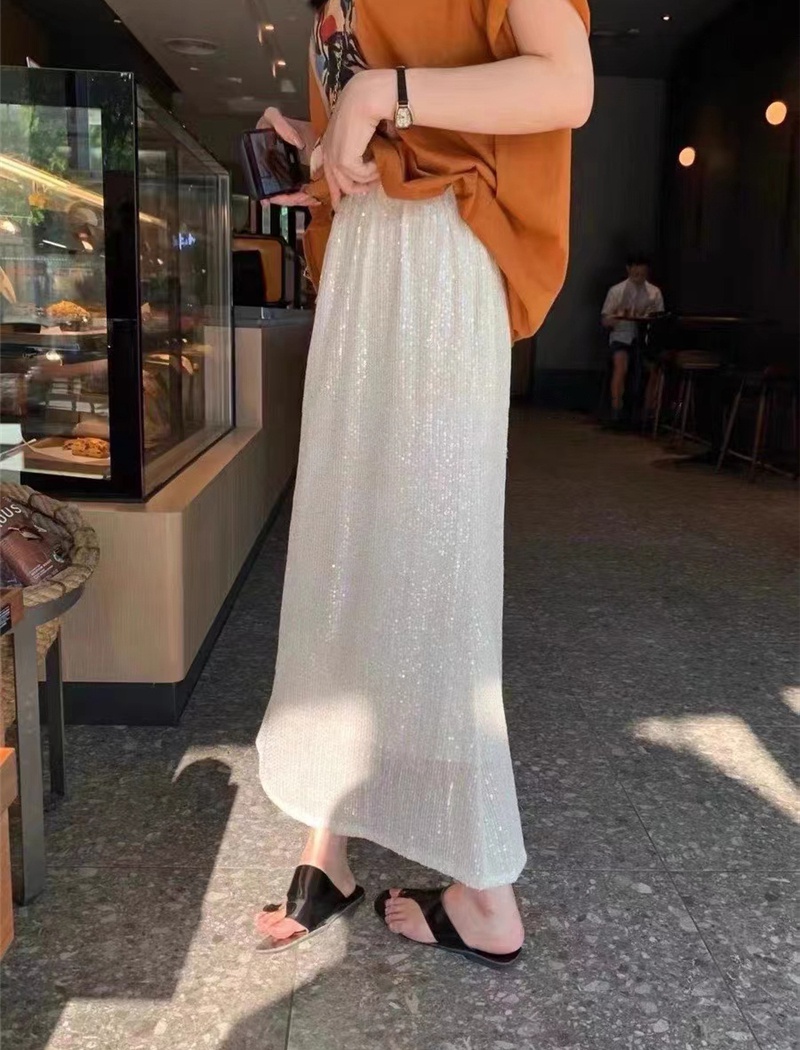 Sequins modern glitter Korean style short skirt