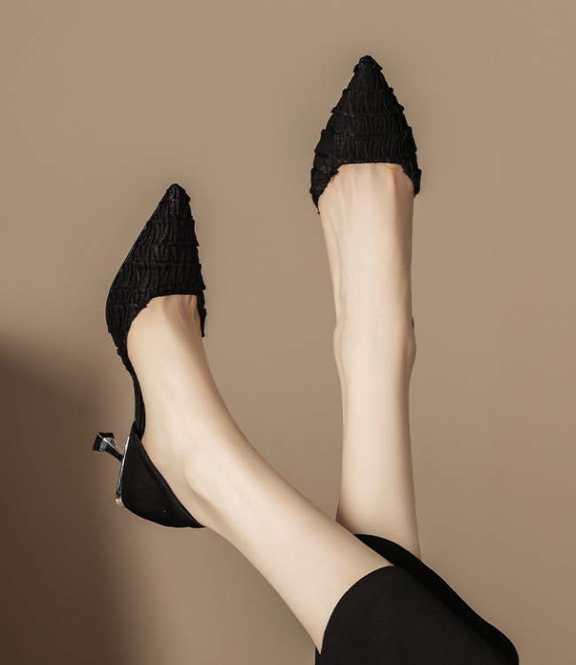 High-heeled gradient shoes summer sandals for women