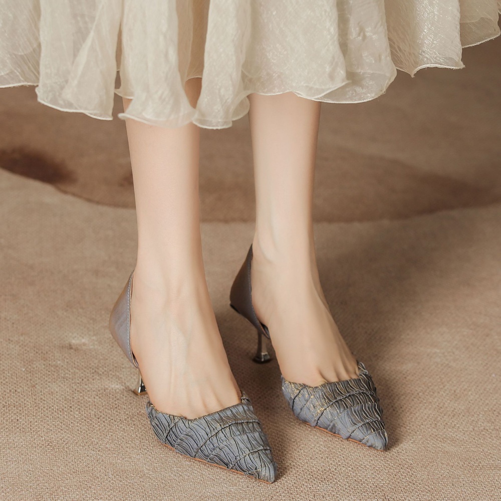 High-heeled gradient shoes summer sandals for women