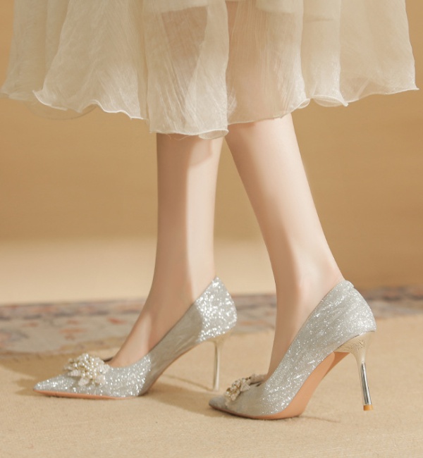 Bride high-heeled shoes France style shoes for women