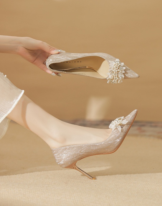 Bride high-heeled shoes France style shoes for women
