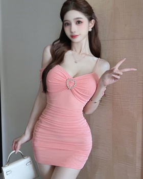 Package hip sling temperament dress ladies strapless T-back