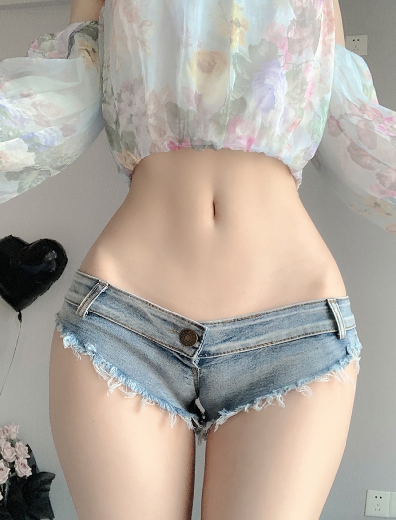 Spicegirl retro denim sexy low-waist summer shorts for women