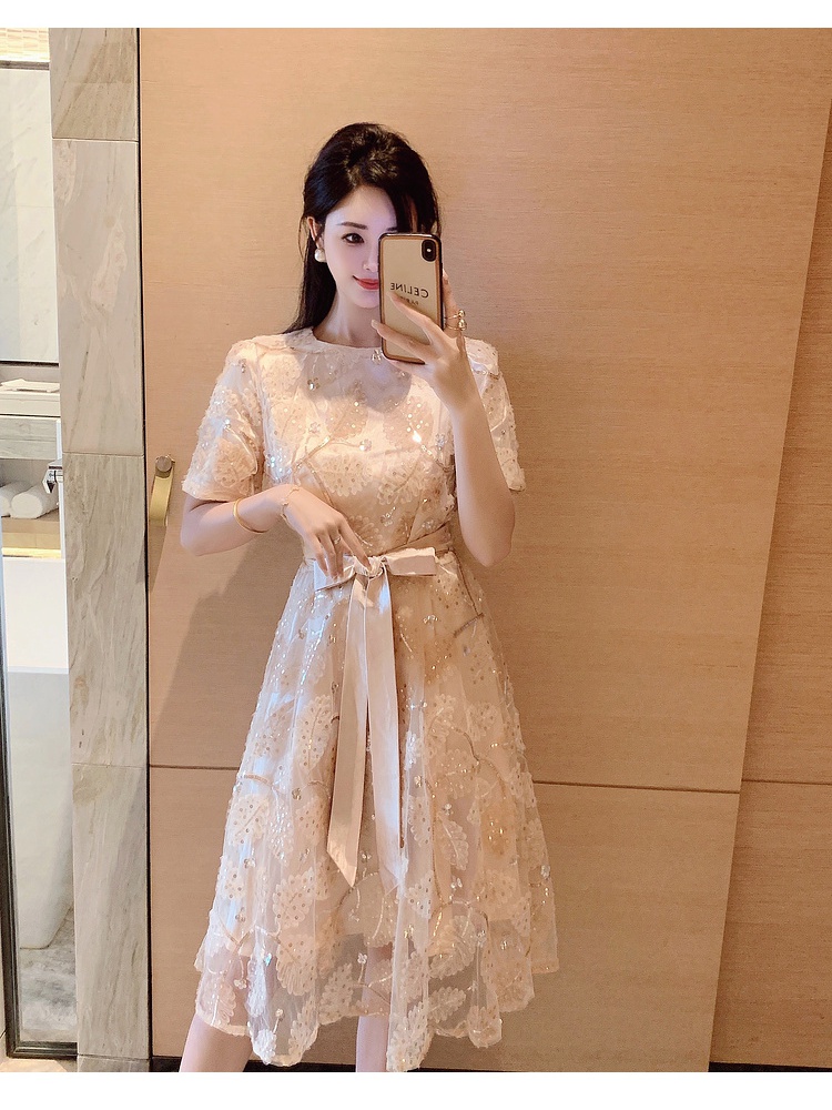 Summer Casual long dress ladies embroidered dress