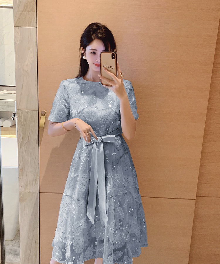 Summer Casual long dress ladies embroidered dress