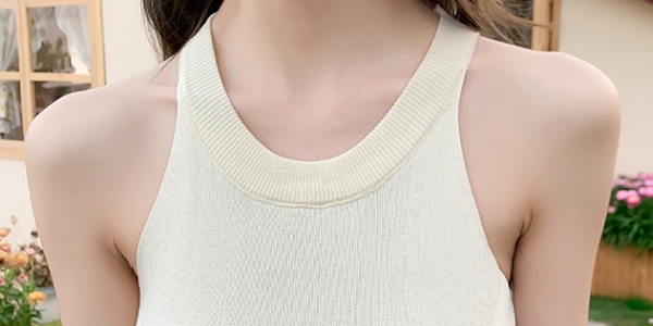 Summer temperament ballet vest slim A-line knitted dress for women