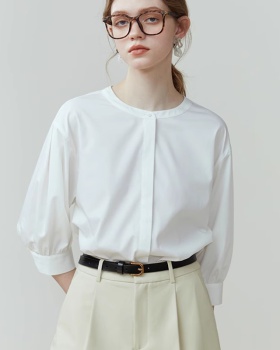 Loose short sleeve shirt refinement tops for women
