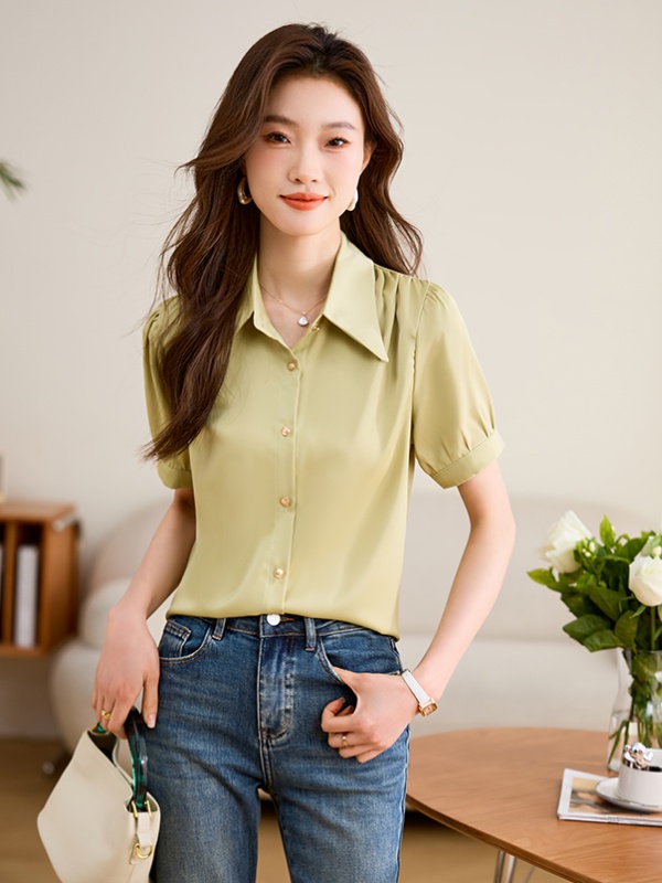 Thin summer shirt Korean style tops for women