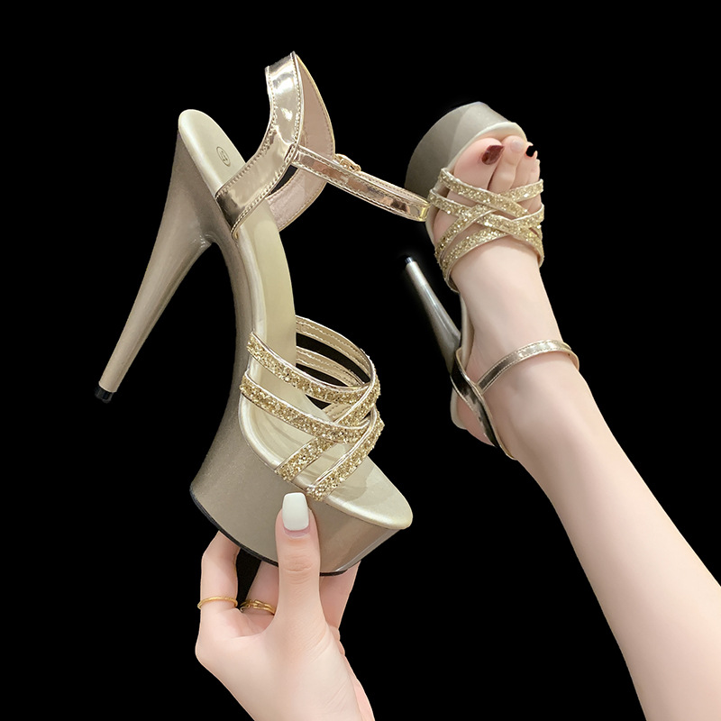Nightclub very high sandals sexy high-heeled shoes for women