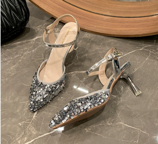 Sequins fashion Casual simple slippers for women