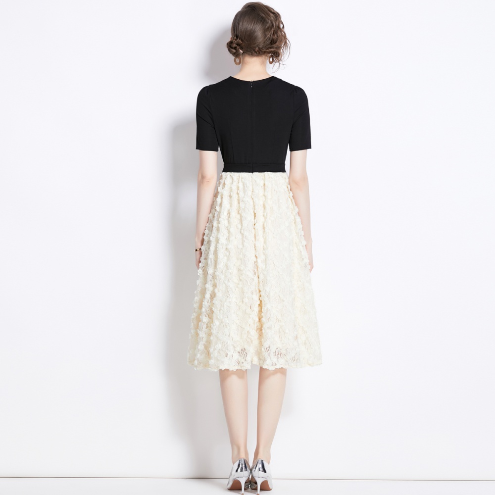 Stereoscopic rhinestone dress big skirt formal dress