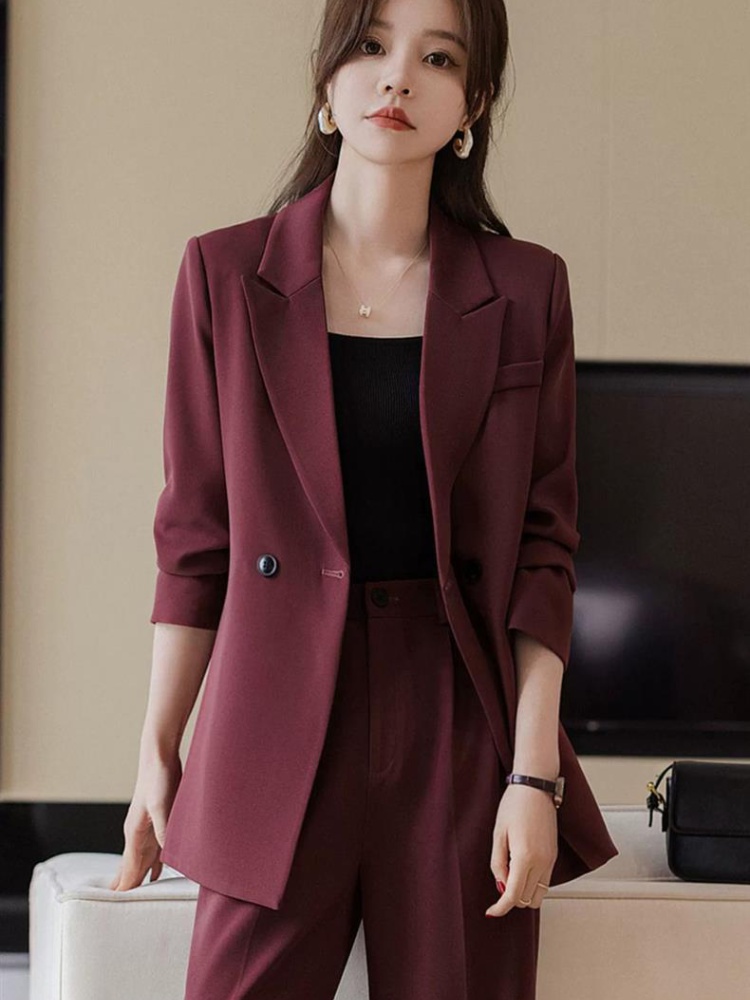 Temperament Casual coat spring and autumn business suit a set