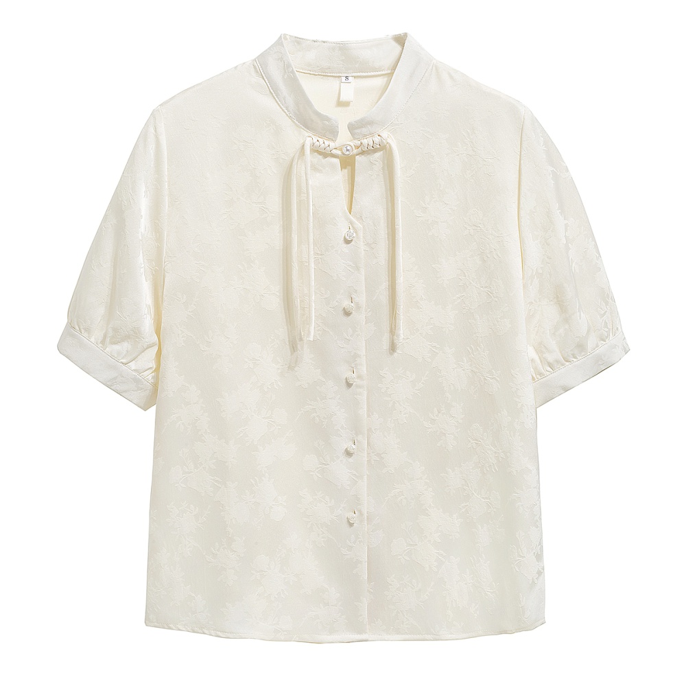 Summer Chinese style tops short sleeve retro shirt