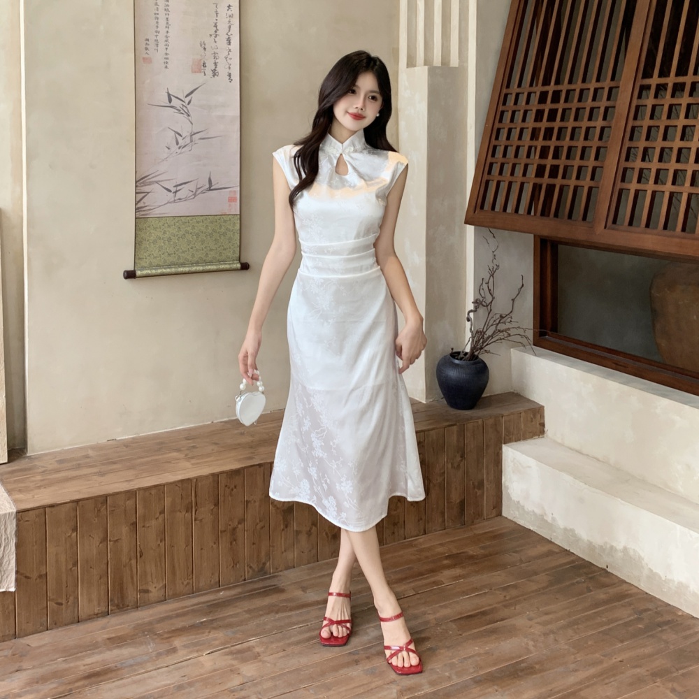 Elegant Chinese style dress temperament simple cheongsam