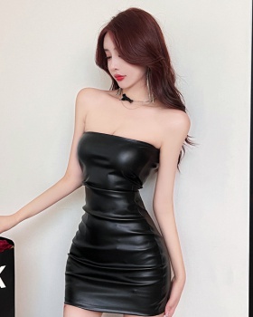Wrapped chest autumn and winter sexy package hip dress