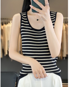 Spring and summer sling sweater mixed colors thin vest