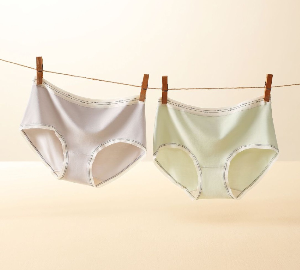 Geometry silk briefs cozy breathable pants