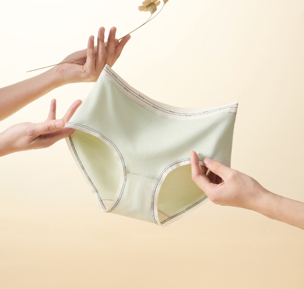 Geometry silk briefs cozy breathable pants