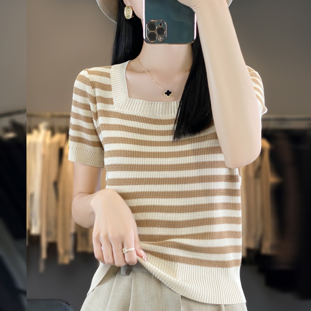 Mixed colors spring and summer thin chanelstyle sweater